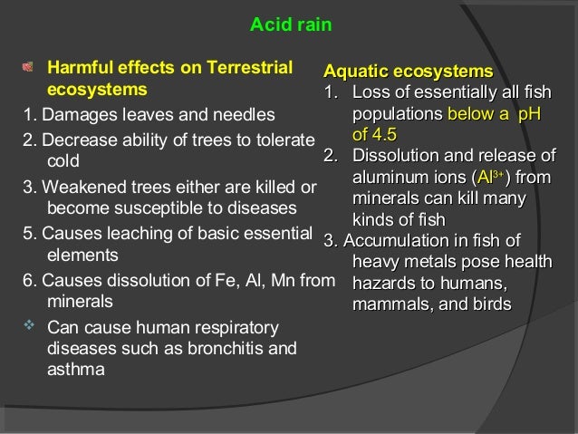 Effects of Acid Precipitation on Terrestrial Ecosystems
